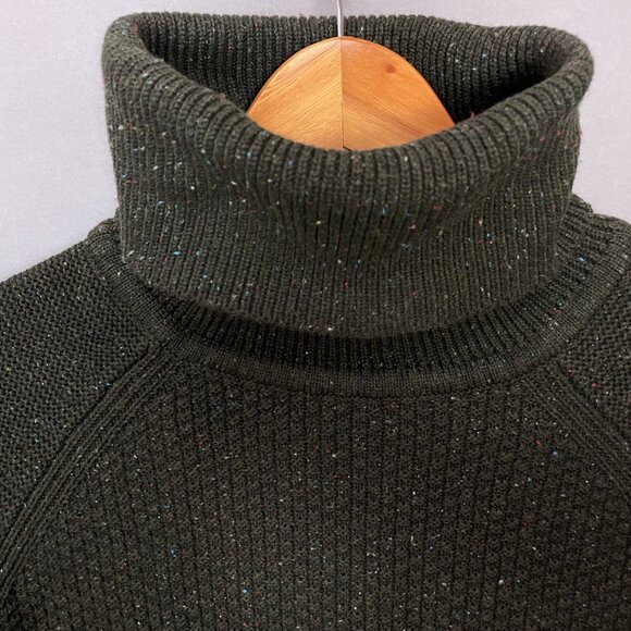 Prana Sangria Fields Sweater Dress Women Turtleneck Green Long Sleeves Medium - Picture 11 of 15